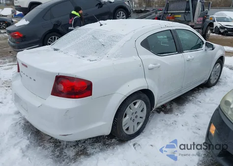 2012 Dodge Avenger Se z USA, uszkodzony, nr VIN 1C3CDZAB7CN274927